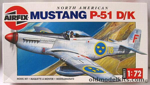 Airfix 1/72 Mustang P-51D/K - Swedish or RAF, 02098 plastic model kit
